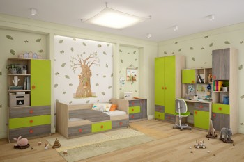 Детская комната Пуговка в Заозёрном - zaozyornyj.mebel54.com | фото