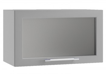 Гарда ПГС 600 шкаф верхний горизонтальный со стеклом Белый в Заозёрном - zaozyornyj.mebel54.com | фото
