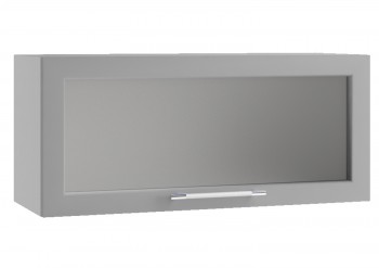 Гарда ПГС 800 шкаф верхний горизонтальный со стеклом Белый в Заозёрном - zaozyornyj.mebel54.com | фото