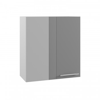 Гарда ПУ 650 шкаф верхний угловой (Белый/корпус Серый) в Заозёрном - zaozyornyj.mebel54.com | фото