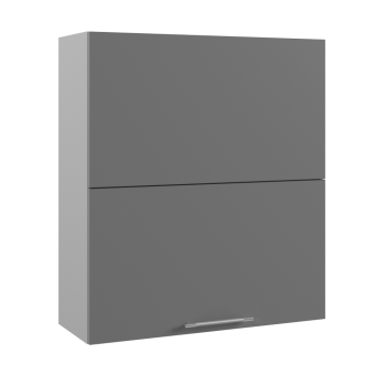 Гарда ВПГПМ 800 шкаф верхний высокий Blum Aventos (Белый Эмалит/корпус Серый) в Заозёрном - zaozyornyj.mebel54.com | фото