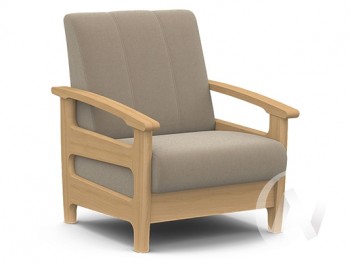 Кресло для отдыха Омега (бук лак/CATANIA LATTE) в Заозёрном - zaozyornyj.mebel54.com | фото
