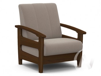 Кресло для отдыха Омега (орех лак/CATANIA COCOA) в Заозёрном - zaozyornyj.mebel54.com | фото