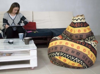 Кресло-груша Большое-Африка в Заозёрном - zaozyornyj.mebel54.com | фото