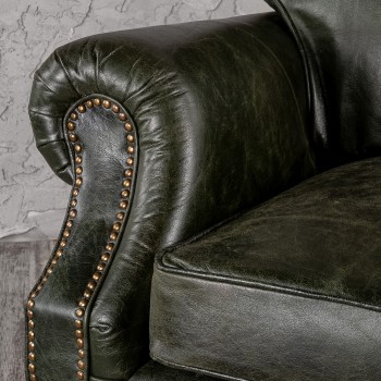 Кресло кожаное Лофт Аристократ (ширина 1070 мм) в Заозёрном - zaozyornyj.mebel54.com | фото