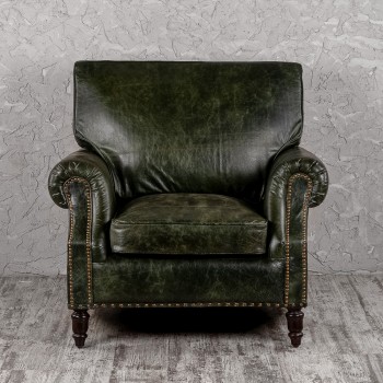 Кресло кожаное Лофт Аристократ (ширина 1070 мм) в Заозёрном - zaozyornyj.mebel54.com | фото