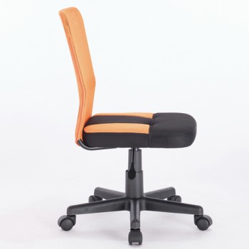 Кресло компактное BRABIX Smart MG-313 (черный, оранжевый) в Заозёрном - zaozyornyj.mebel54.com | фото