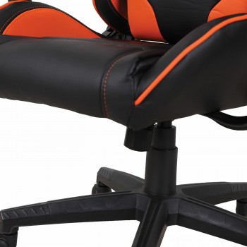 Кресло компьютерное BRABIX GT Racer GM-100 (черный, оранжевый) в Заозёрном - zaozyornyj.mebel54.com | фото