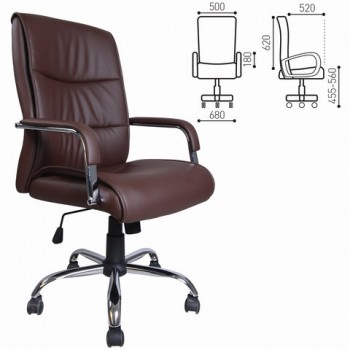 Кресло офисное BRABIX Space EX-508 (коричневый) в Заозёрном - zaozyornyj.mebel54.com | фото