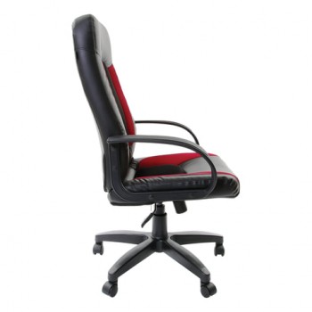 Кресло офисное BRABIX Strike EX-525 (черно-красный) в Заозёрном - zaozyornyj.mebel54.com | фото