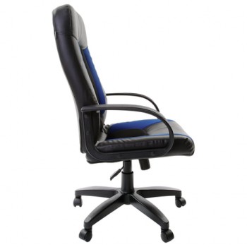 Кресло офисное BRABIX Strike EX-525 (сине-черный) в Заозёрном - zaozyornyj.mebel54.com | фото