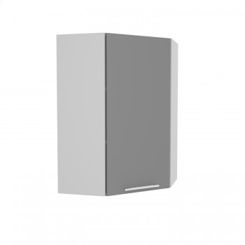 Лофт ВПУ 600 шкаф верхний угловой высокий (Штукатурка серая/корпус Серый) в Заозёрном - zaozyornyj.mebel54.com | фото