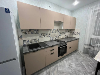 Модульная кухня Норд 2,5 м (Софт какао/Белый) в Заозёрном - zaozyornyj.mebel54.com | фото