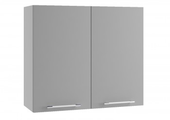 Монца ВП 800 шкаф верхний высокий (Белый софт/корпус Серый) в Заозёрном - zaozyornyj.mebel54.com | фото