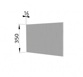 Панель торцевая (для шкафа горизонтального глубокого высотой 350 мм) ГПГ Мелисса (Белый скин) в Заозёрном - zaozyornyj.mebel54.com | фото