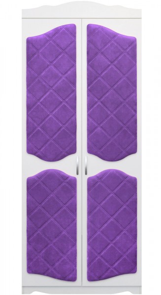 Шкаф 2-х створчатый серии Иллюзия 32 фиолетовый в Заозёрном - zaozyornyj.mebel54.com | фото