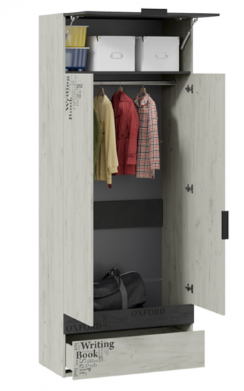 Шкаф комбинированный для одежды «Оксфорд-2» в Заозёрном - zaozyornyj.mebel54.com | фото