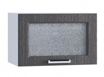 Шкаф верхний горизонтальный со стеклом 500, ШВГС 500 (Клен серый/корпус белый) в Заозёрном - zaozyornyj.mebel54.com | фото