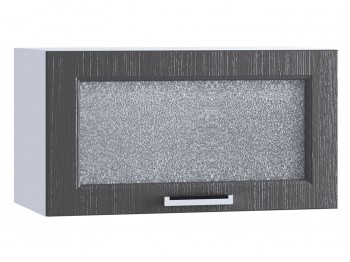 Шкаф верхний горизонтальный со стеклом 600, ШВГС 600 (Клен серый/корпус белый) в Заозёрном - zaozyornyj.mebel54.com | фото